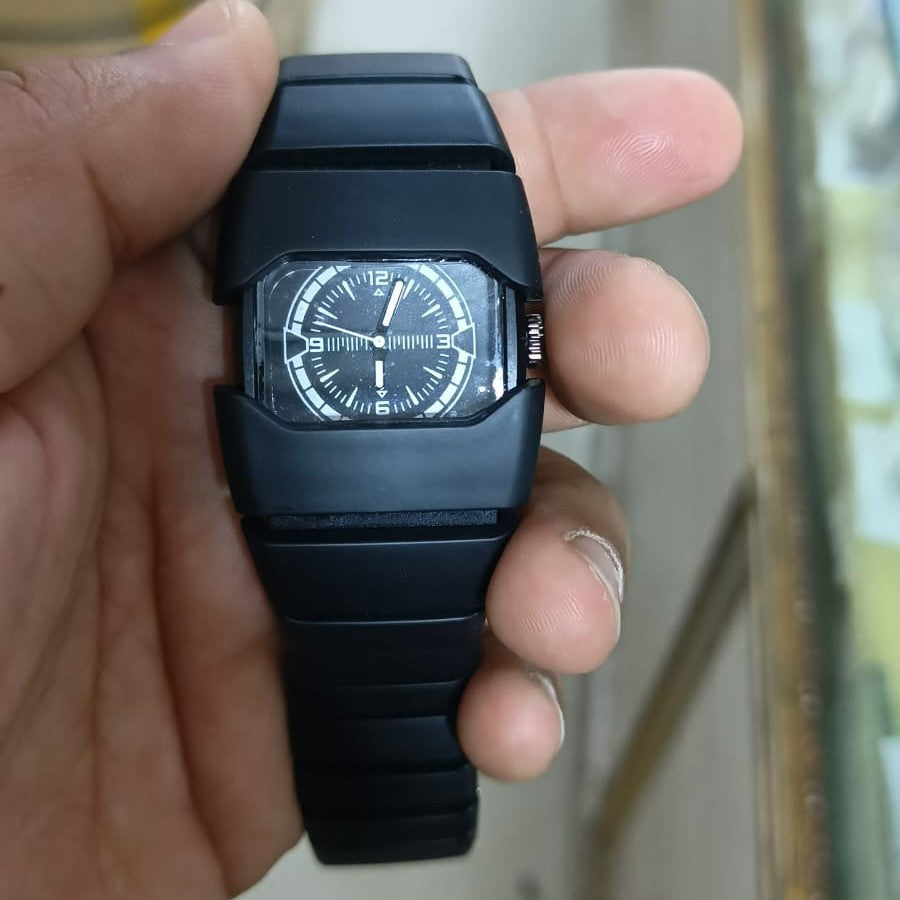 Xenton Stylish Silver Analog Watch For Men Rectangle Dial Premium Metal Strap Trendy Fashion Casual Wrist Watch