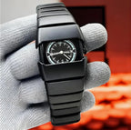 Xenton Stylish Silver Analog Watch For Men Rectangle Dial Premium Metal Strap Trendy Fashion Casual Wrist Watch