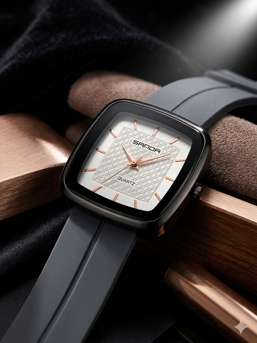 Ultra Comfortable & Durable Straps - High Quality Magnet Lock - Square Metal Dial